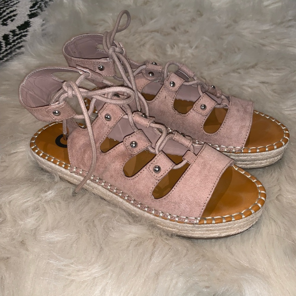 G by Guess Keeny Platform Gladiator Espadrille